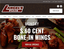 Tablet Screenshot of langelspizza.com